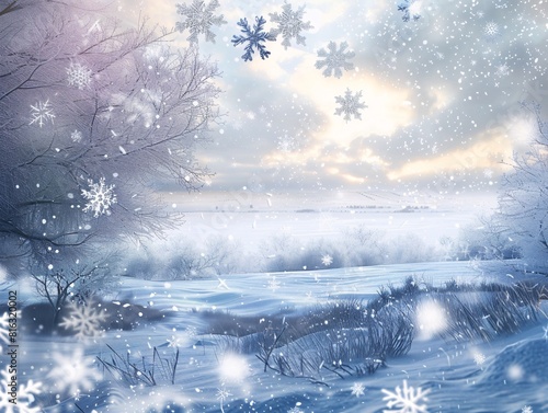 Snowflake-filled Winter Wonderland