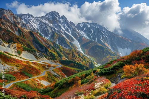 majestic tateyama kurobe alpine route with stunning landscape views landscape photography photo