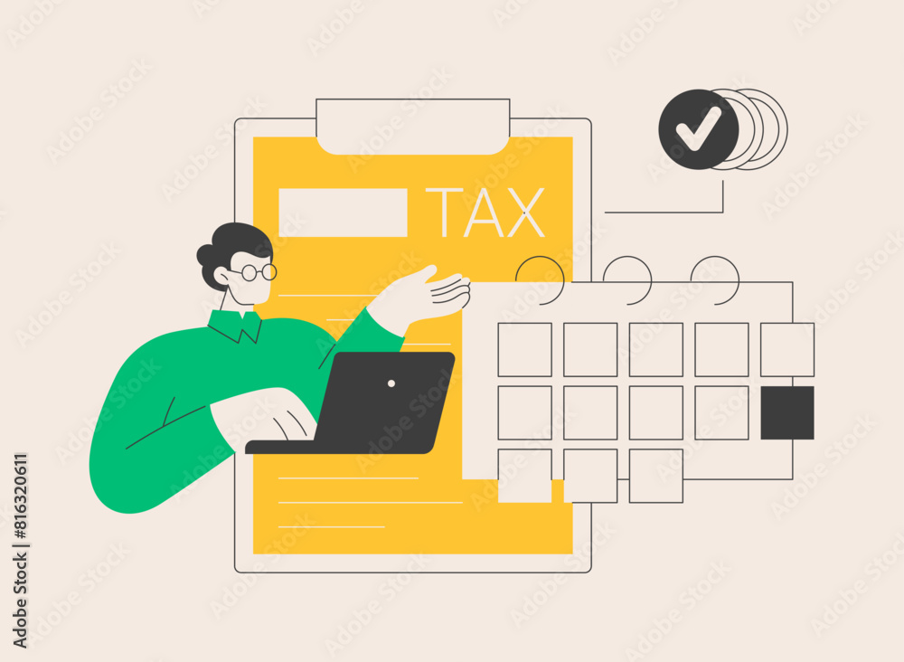 Personal income tax abstract concept vector illustration. Personal income tax abstract concept vector illustration.
