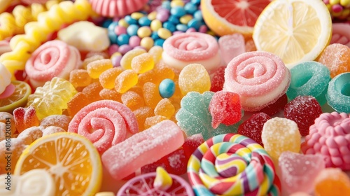 Soft and Colorful Assortment of Candies