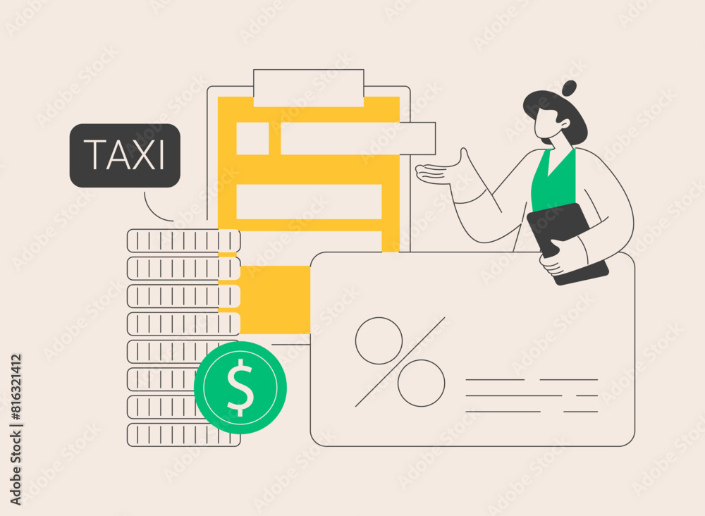 Tax credit abstract concept vector illustration. Tax credit abstract concept vector illustration.