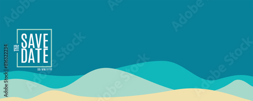 Save the date banner. Can be used for business, marketing and advertising. logo graphic design of event summit made for Technology and upcoming events. For business, marketing and advertising.