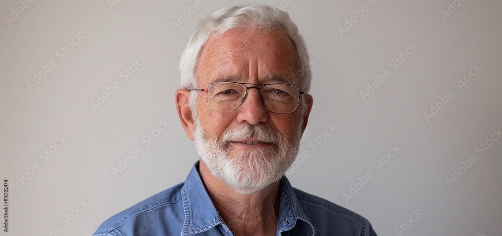 Man in Blue Shirt Portrait Man in Blue Shirt Portrait