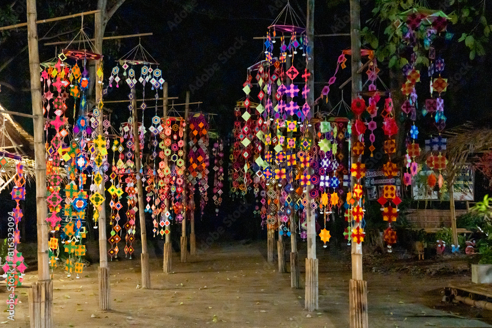 Ornaments decorated in Karen communities in Thailand