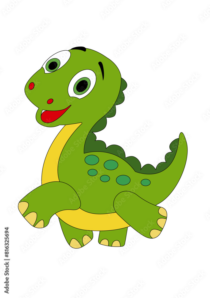 Fototapeta premium grafico vectorizado de dinosaurio para corte