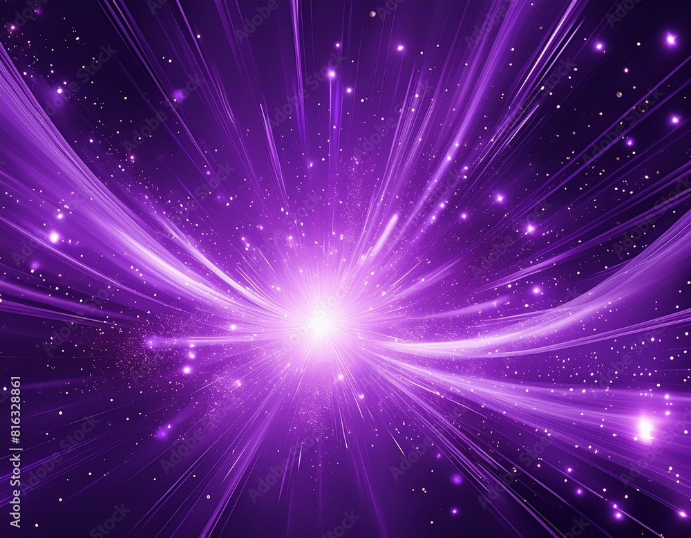 Mystical purple explosion with glare and particles on an isolated background. Mystical purple explosion with glare and particles on an isolated background.