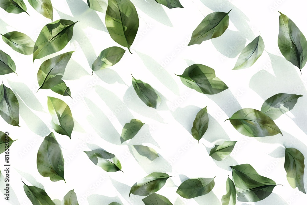 Watercolor Leaf Pattern Watercolor Leaf Pattern