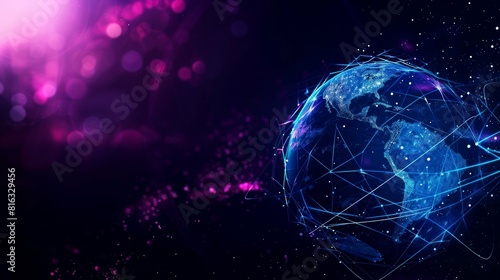 Wallpaper Mural Background digital network in the world Torontodigital.ca