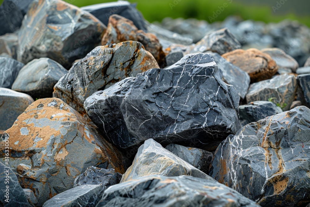 Stone Pile in Outdoor Setting Stone Pile in Outdoor Setting