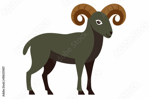 bighorn sheep cartoon vector illustration