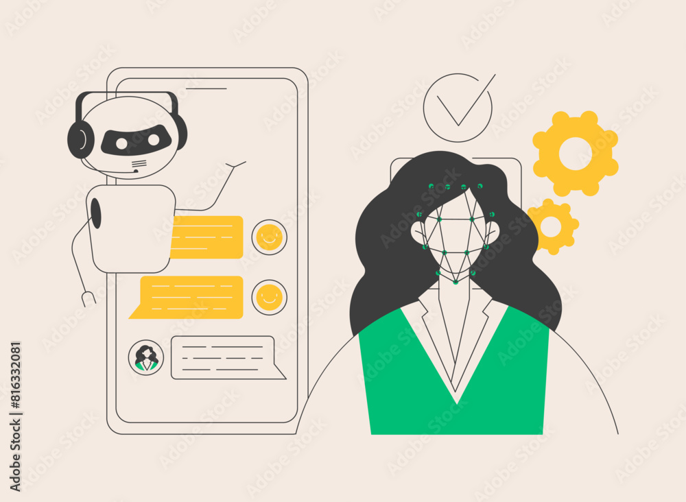 Affective computing abstract concept vector illustration. Affective computing abstract concept vector illustration.