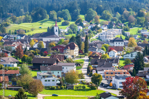 The village of Satteins in the Walgau Valley, State of Vorarlberg, Austria photo