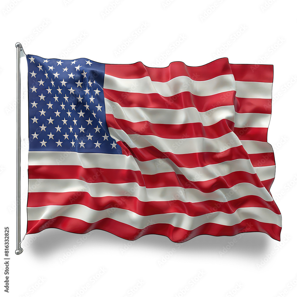 American flag cut out American flag cut out