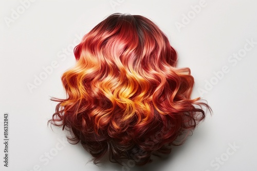 Vivid Hair Color with Ombre Technique