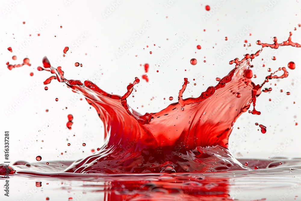 Ink Splash Photograph with Motion Blur Effect