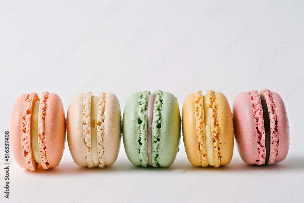 Colorful Assortment of Macarons