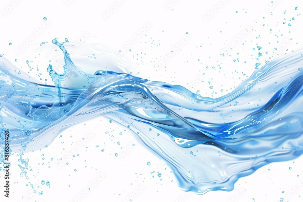 Liquid Motion: A Rendering of Water in Motion