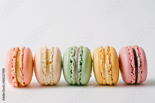 Obraz na płótnie Colorful Assortment of Macarons w salonie
