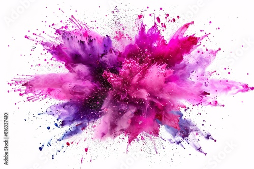 Obraz na płótnie Explosion of Colored Powder w salonie