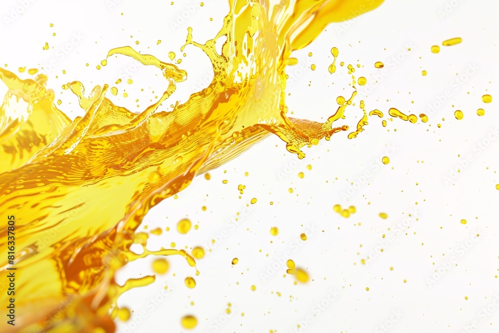 Aerial View of Splashing Liquid