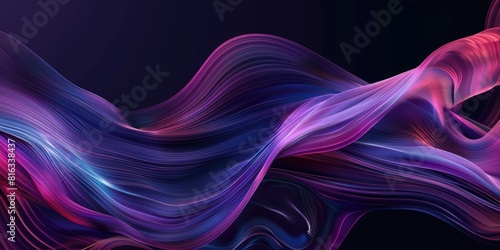 A flowing colorful abstract background with shades of blue, pink and purple. AIG51A. photo