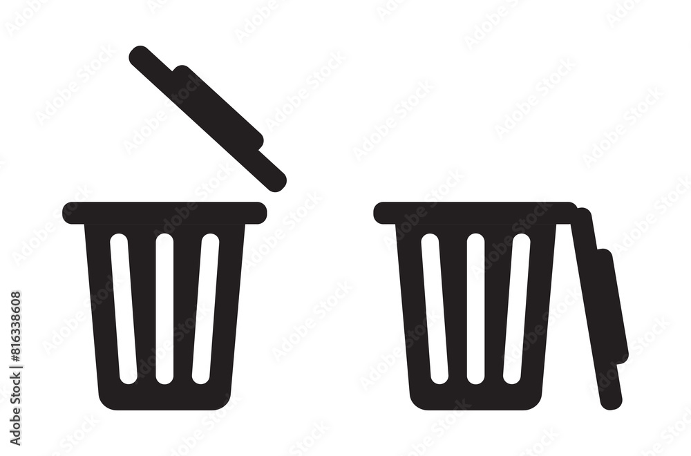 trash can icon vector design trash can icon vector design