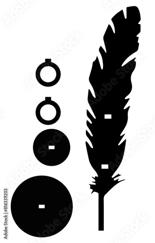 PORTA PLUMA DE CORTE LASER MDF VECTORIZADO SILUETA