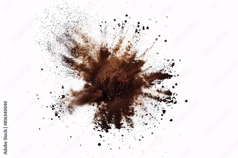 Explosion of Coffee Beans in Mid-Air Explosion of Coffee Beans in Mid-Air