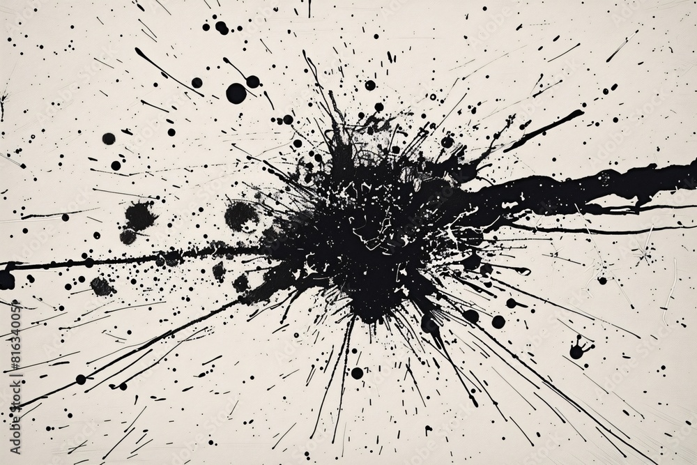 Black Ink Abstraction Black Ink Abstraction