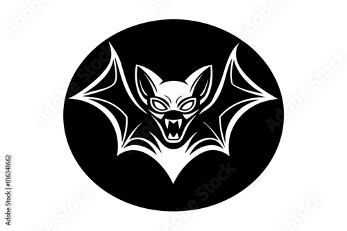bat logo silhouette vector illustration