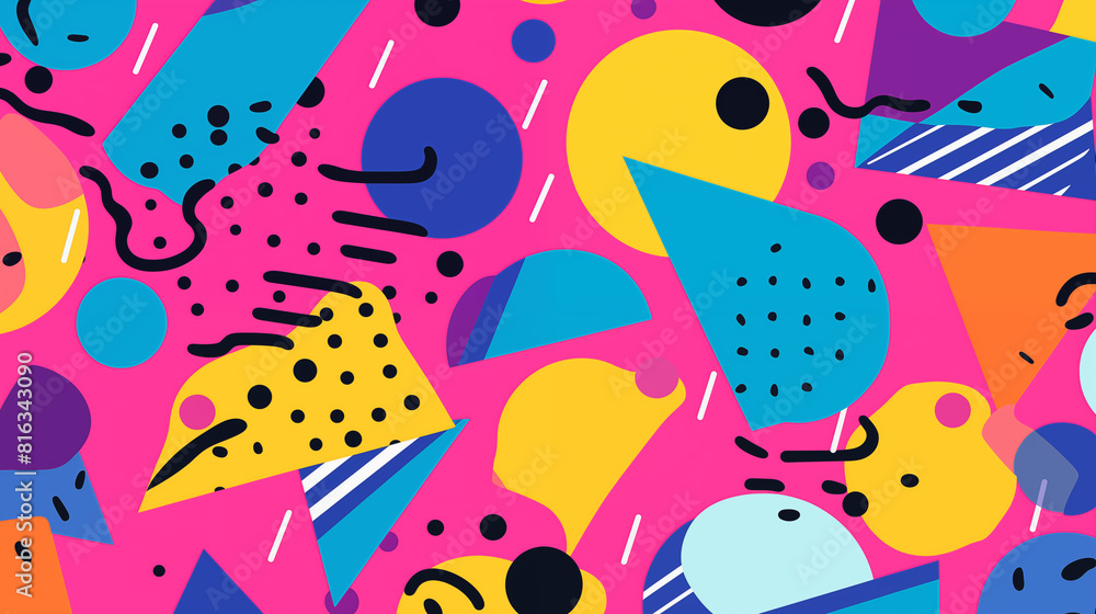 90s Geometric Image, Pattern Style, For Wallpaper, Desktop Background, Smartphone Cell Phone Case, Computer Screen, Cell Phone Screen, Smartphone Screen, 16:9 Format - PNG 90s Geometric Image, Pattern Style, For Wallpaper, Desktop Background, Smartphone Cell Phone Case, Computer Screen, Cell Phone Screen, Smartphone Screen, 16:9 Format - PNG