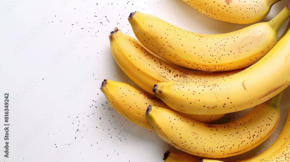 Fresh whole bananas on white background Fresh whole bananas on white background