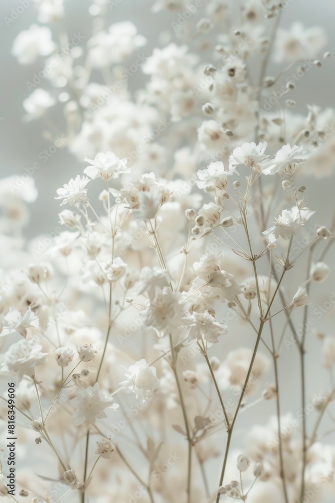 delicate soft white flowers closeup, ai delicate soft white flowers closeup, ai
