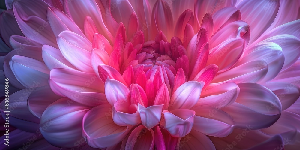 pink and purple chrysanthemum closeup flower, ai pink and purple chrysanthemum closeup flower, ai