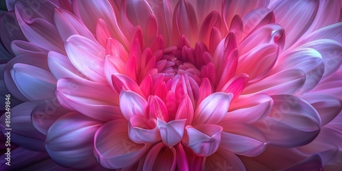 pink and purple chrysanthemum closeup flower  ai