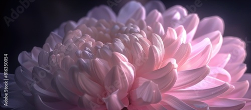 pink and purple chrysanthemum closeup flower  ai