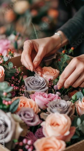 pink and grey roses box, ai