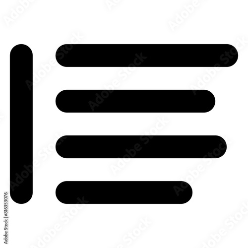 left align paragraph line icon