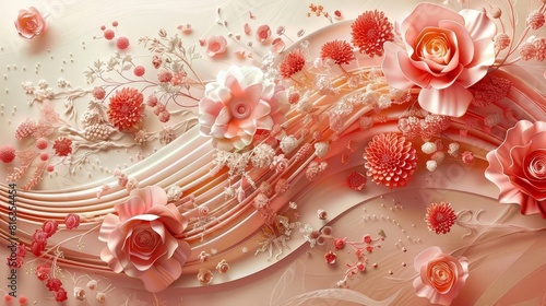 Romantic floral fantasy photo