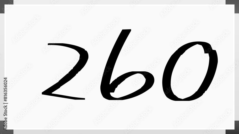 260年のホワイトボード風イラスト 260年のホワイトボード風イラスト