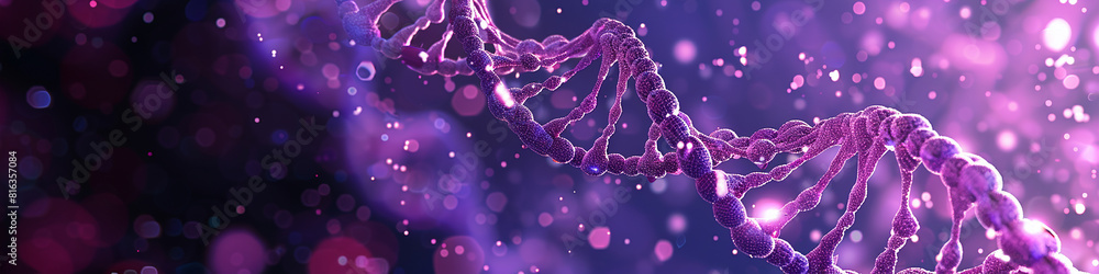 AI art, abstract art with the theme of DNA genes