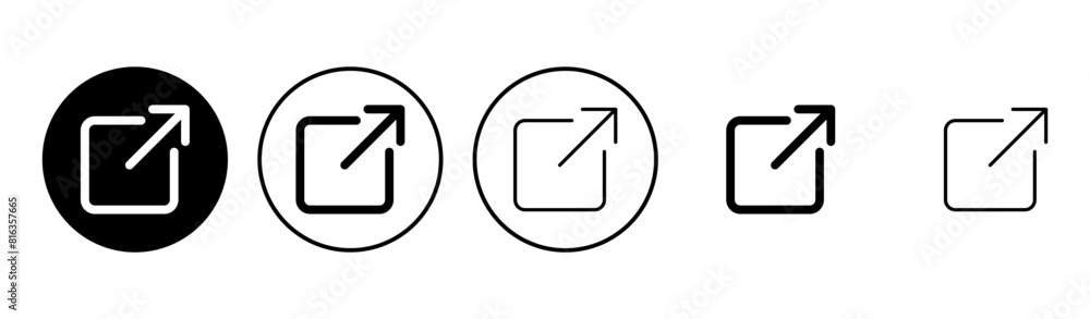 External link icon set. link icon vector. hyperlink symbol External link icon set. link icon vector. hyperlink symbol