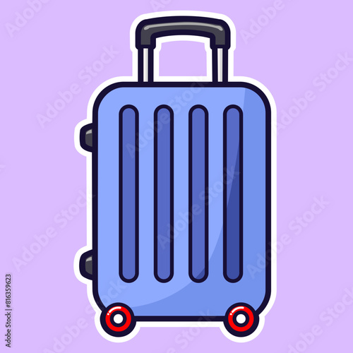 illustration of a suitcase digital sticker