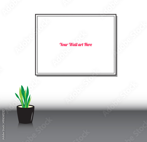 simple mockup for your wall art