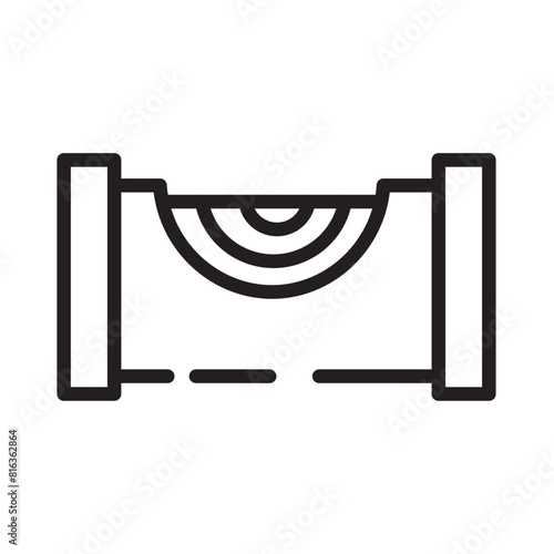 Level Tackle Tool Line Icon