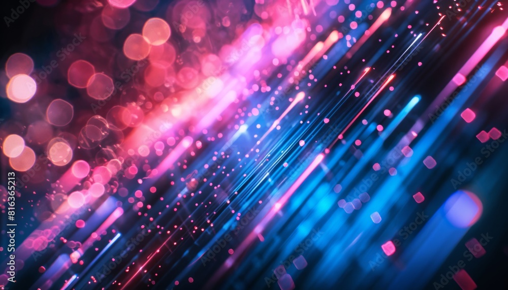 Abstract neon background with colorful, glowing lights in a blurred design Abstract neon background with colorful, glowing lights in a blurred design