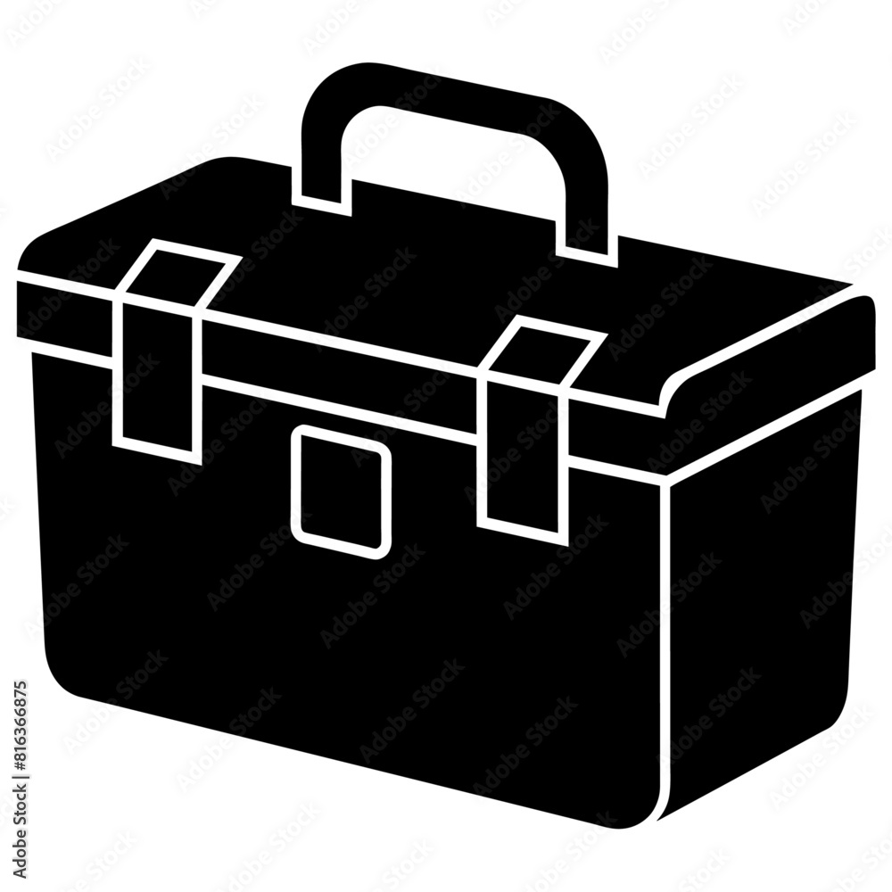 tool box vector silhouette, world most popular tool box black color illustration tool box vector silhouette, world most popular tool box black color illustration