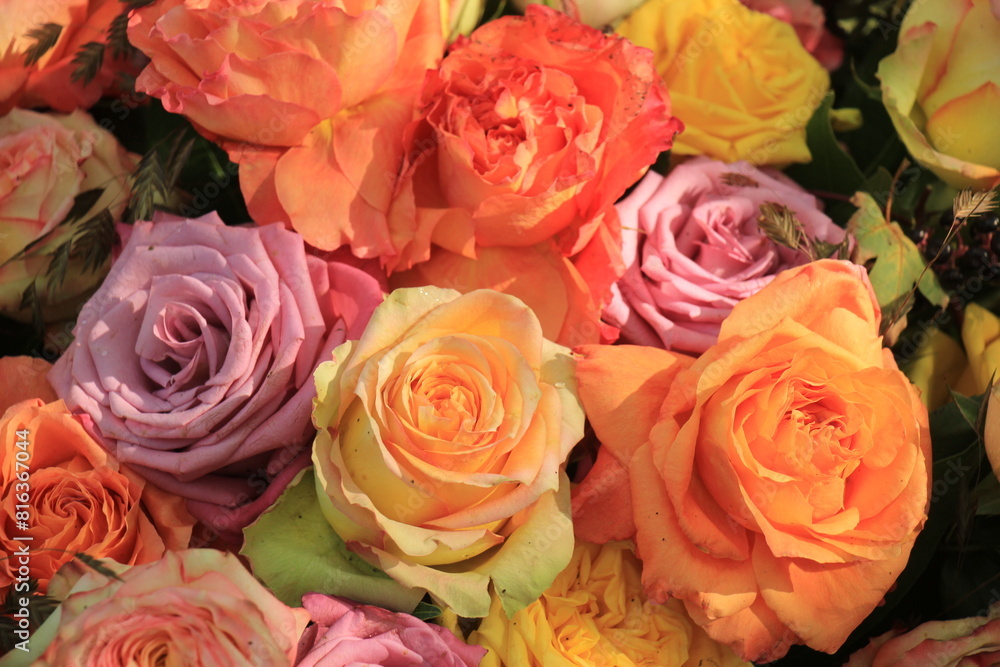 Mixed wedding roses Mixed wedding roses