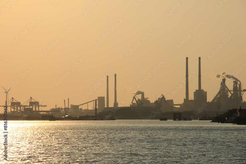 An industrial sunset An industrial sunset