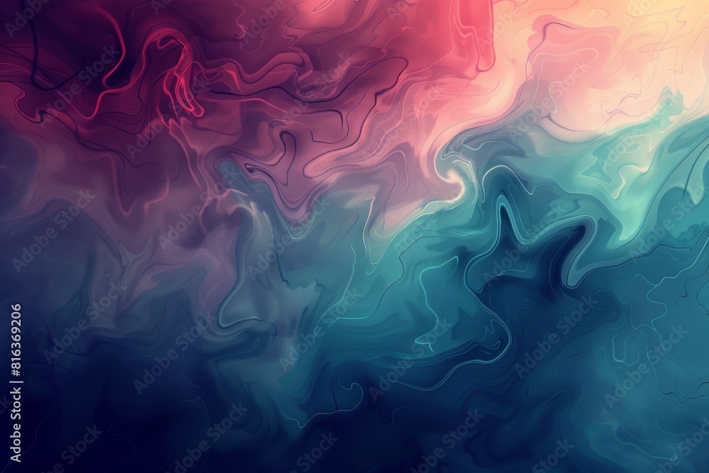 Bright abstract waves in pink and blue hues Bright abstract waves in pink and blue hues
